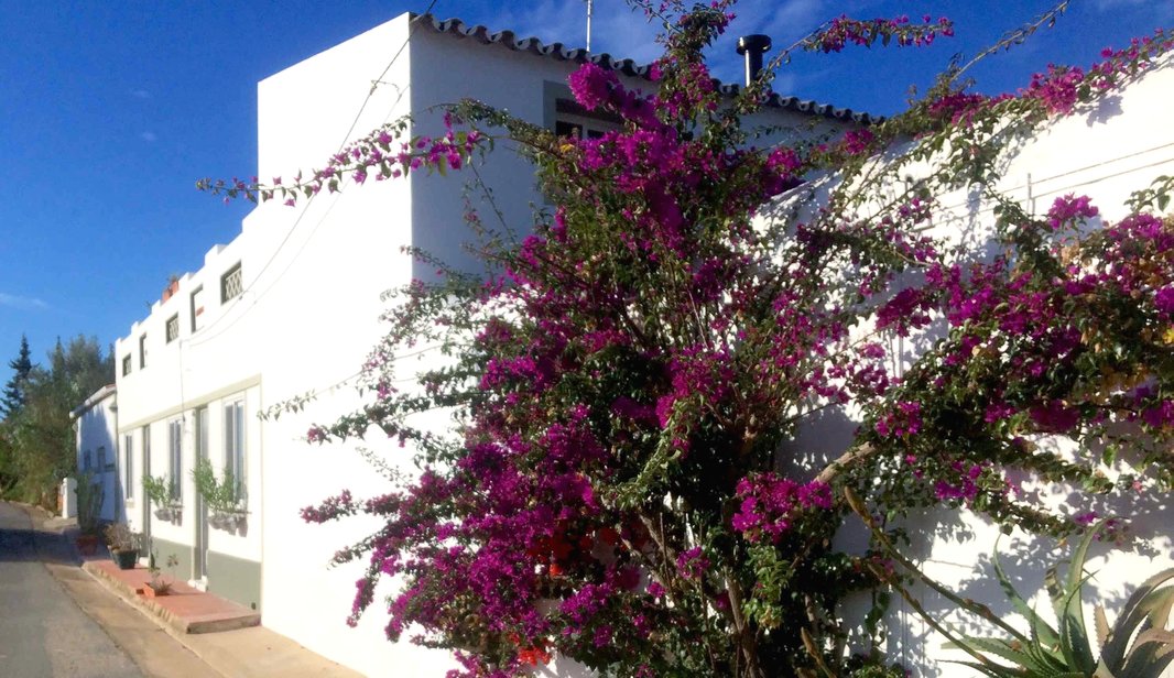 Voorgevel aan landweg | Quinta Maragota | vakantie accommodatie Oost Algarve