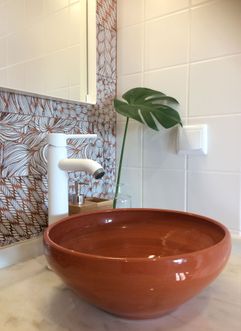 Terracotta waskom | accommodatie Casa Descansa | Oost Algarve